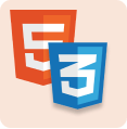 html5 and css3 logos